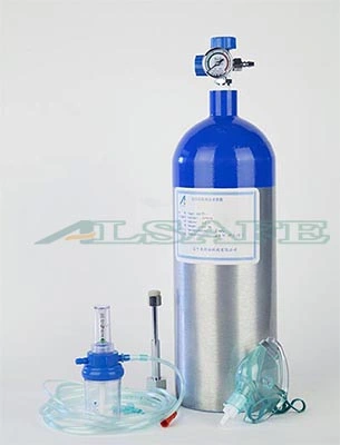 Portable Oxygen Tank with Mask and Nasal Cannula for Breathing