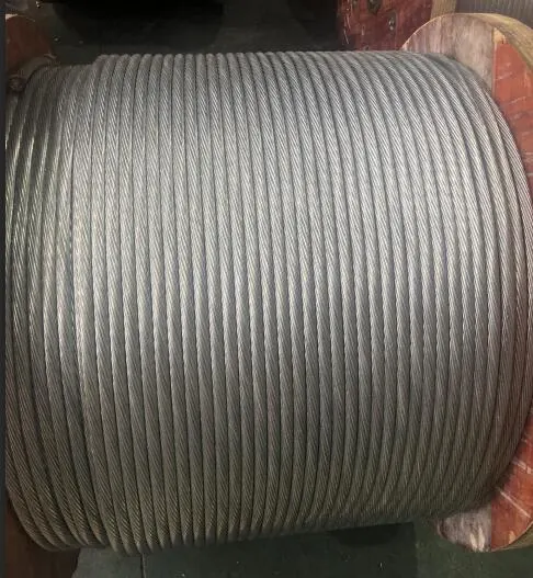 6X7+FC Electric Cable Metálico de acero galvanizado DIN estándar 741