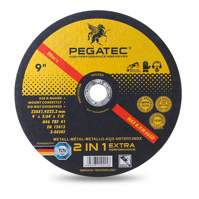 Pegatec 230X1.9X22mm Best Angle Grinder Wheel for Cutting Metal