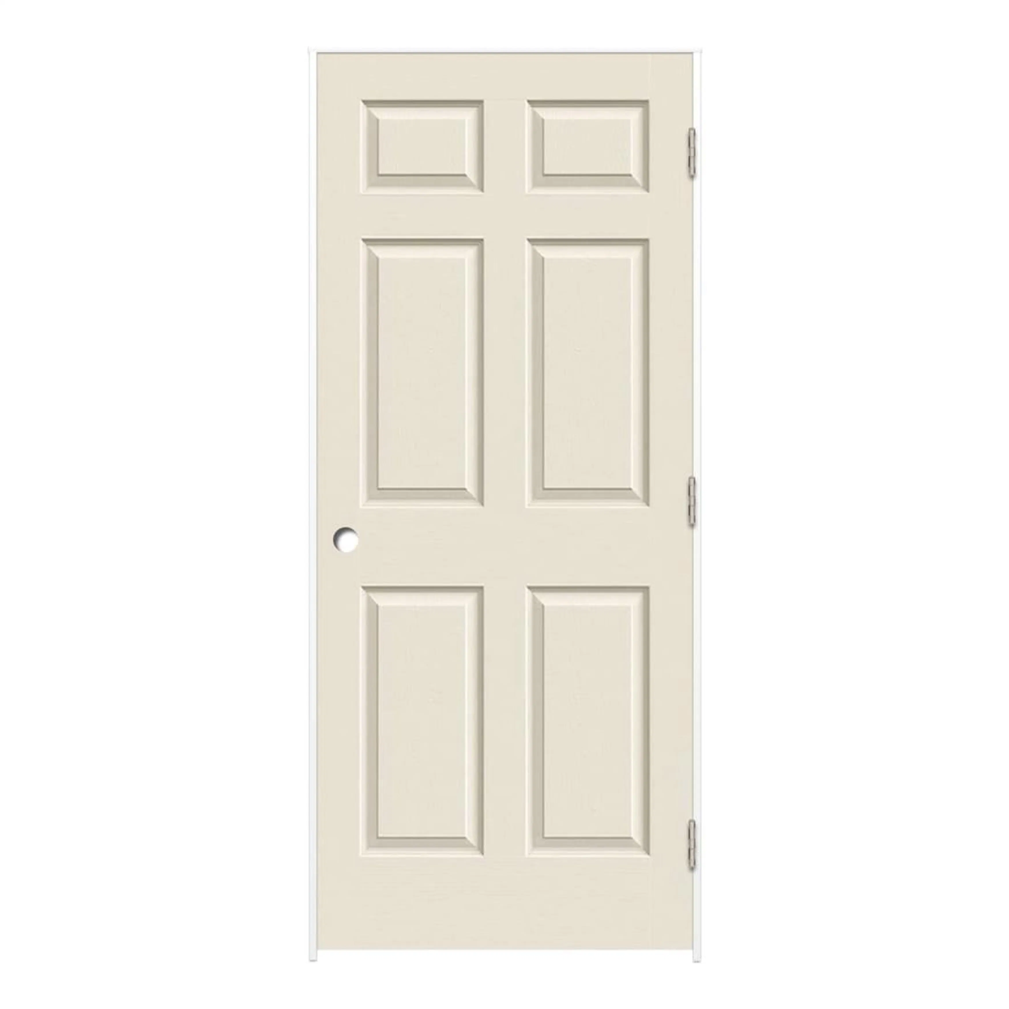 Fabricante otros MDF HDF simple Puerta de aislamiento de madera sólida Prehung Puertas interiores Color blanco