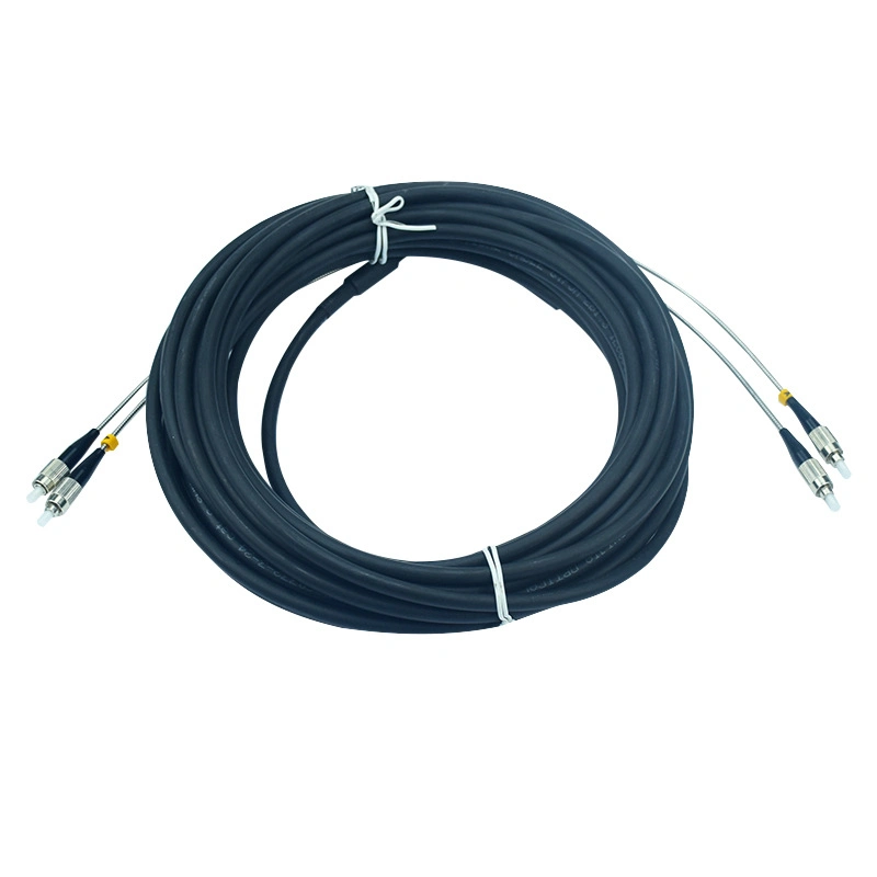 SC LC FC St multimodo de 2 núcleos y 4 núcleos Cable de fibra óptica