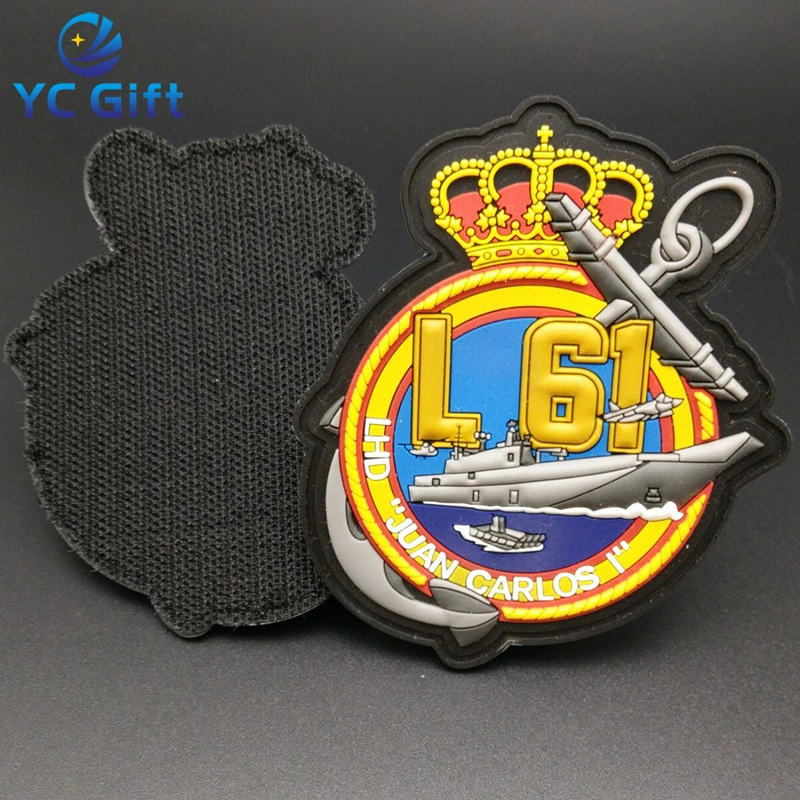 Professional Customized Rubber Clothing Label Military Style 3D Logo PVC Patch Emblem for Army Used