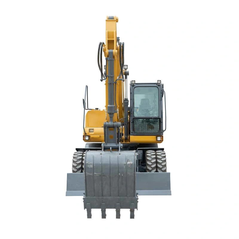 13ton Hydraulic Backhoe Mini Wheel Hole Digger Excavators