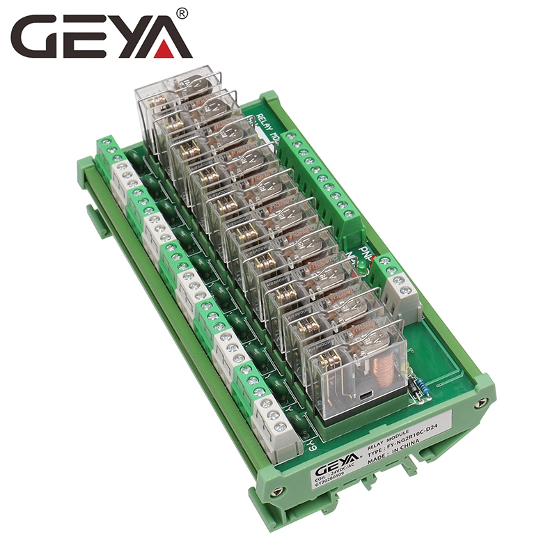 Switch 24VAC Geya 20A Dpdt Relay Module 1no1nc Omron Plug in Fy-Ng2r