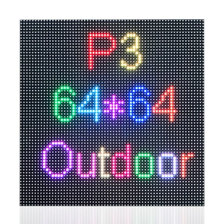 P3 pantalla LED a todo color de panel de pared de vídeo LED para exteriores Módulo 192*192mm
