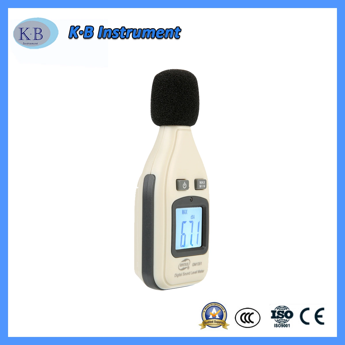 Portable LCD Digital Sound Level Meter Decibel Data Logger 30-130dB with USB