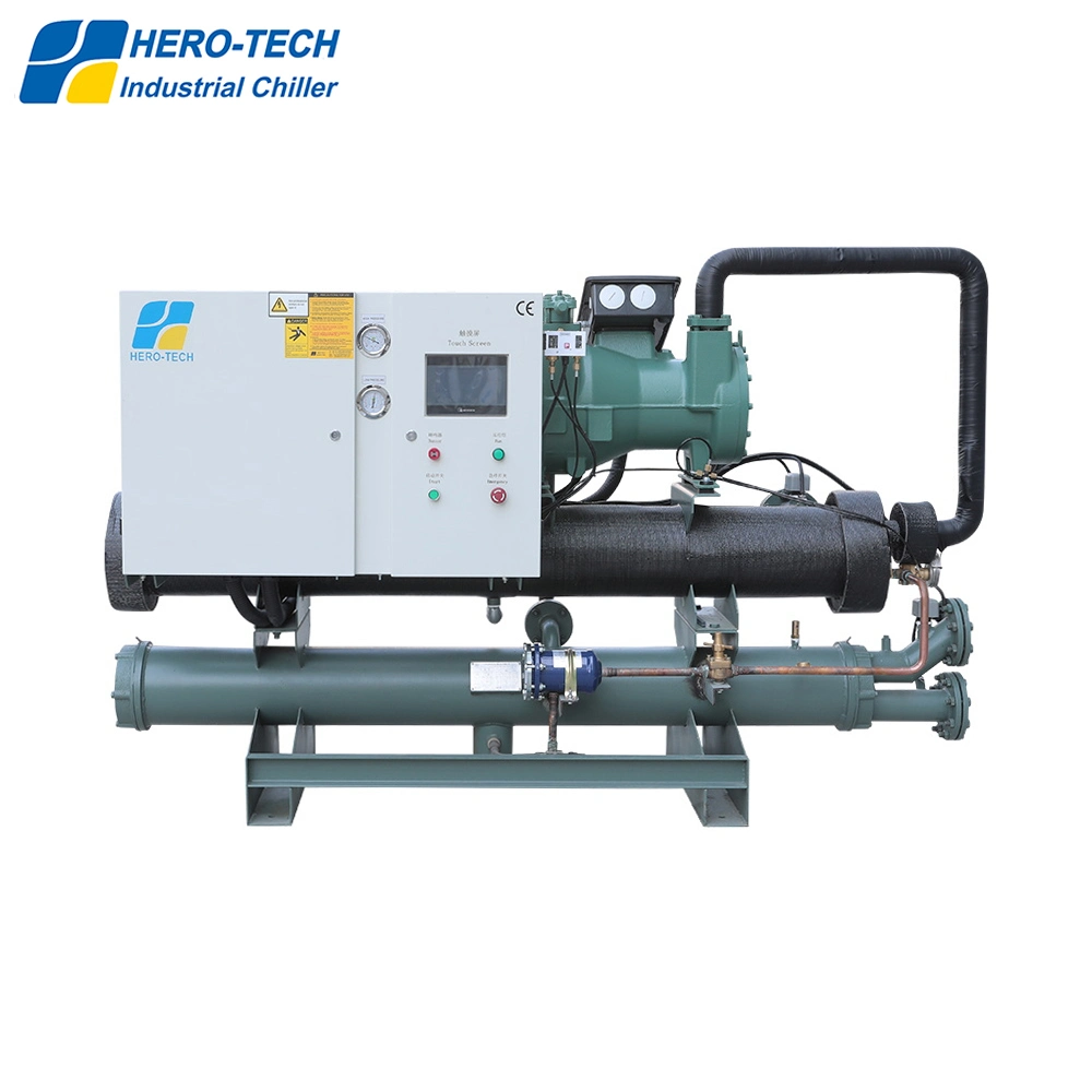 Water Cooled Screw Type Chiller Cooling Machine 75HP