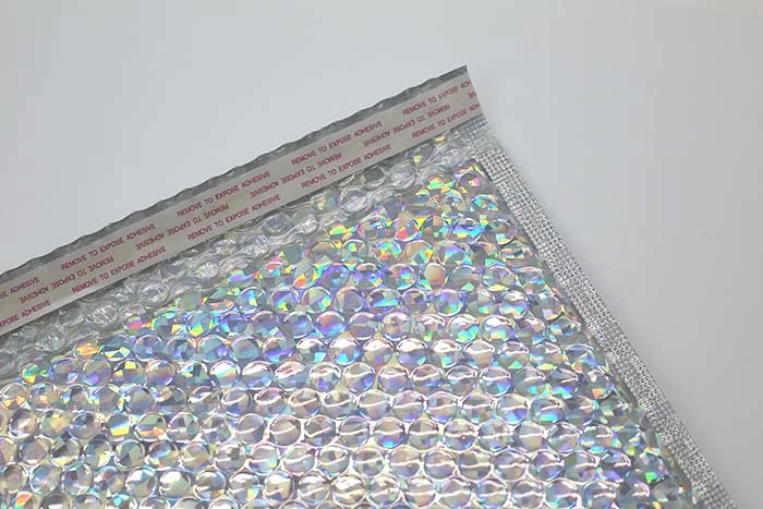 Rainbow Laser Film Bubble Mailer Wholesale/Supplier Metallic Bubble Mailer with High quality/High cost performance 