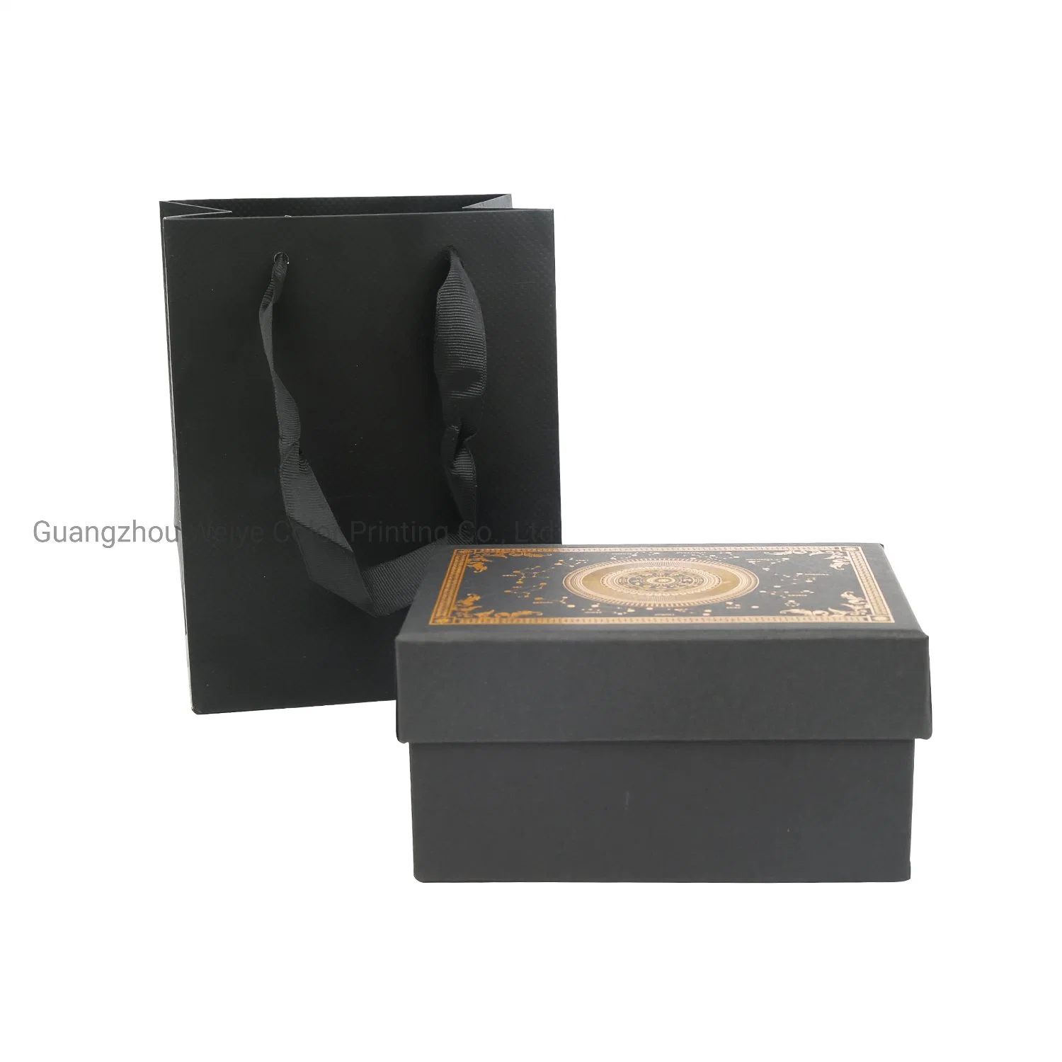 Custom Promotional Black Rigid Paper Printing Gift Packaging Boxes Customized Boxes