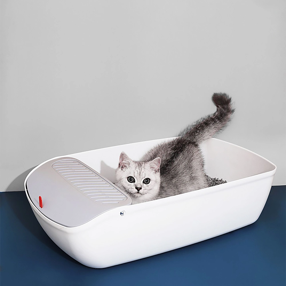 Pet Safe Non-Stick Coating Kitty Litter Box for Easy Cleaning of Cat