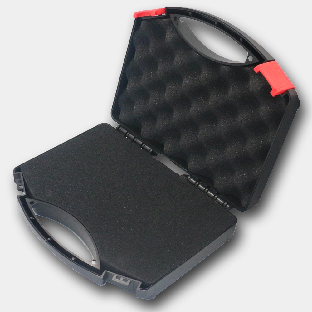 Hard Safe Locked Firm Black Plastic Tool Case