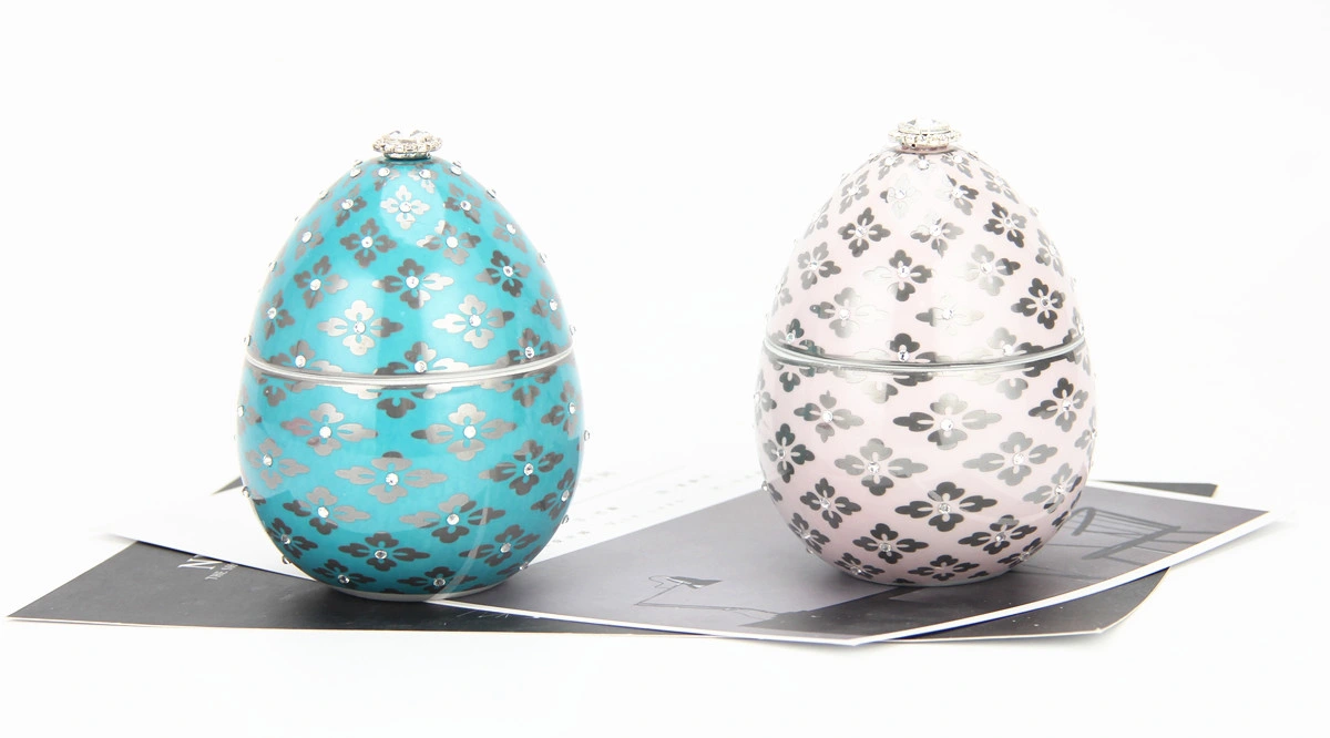 C034 Luxury Ceramic Egg Shape Candle Jar Wholesale/Supplier Christmas Decoration Wedding Gifts Custom Pink Candle Holder