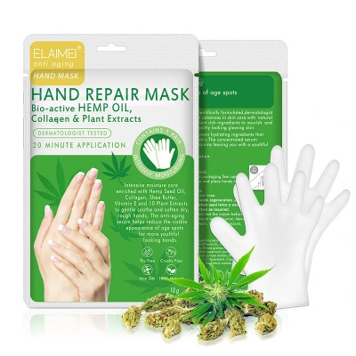 Hemp Seed Hand Mask Hydrates and Moisturizes Hand Care