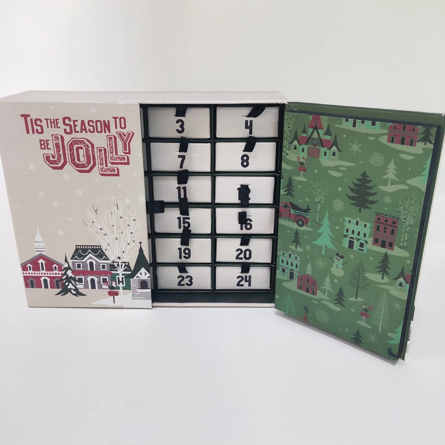 Bespoke Luxuriant Christmas Advent Calender Paper Packaging Box