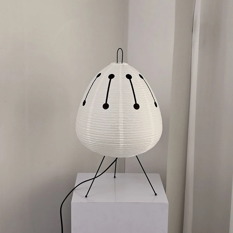 Lampe de table en papier de riz japonaise Akari Noguchi Yong (WH-MTB-252)