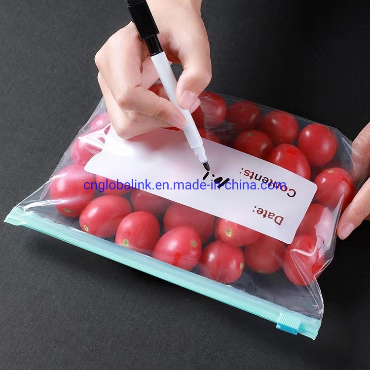 Emballage plastique transparent Sac auto-scellé étanche à fermeture à glissière de qualité alimentaire Sacs d'emballage en plastique