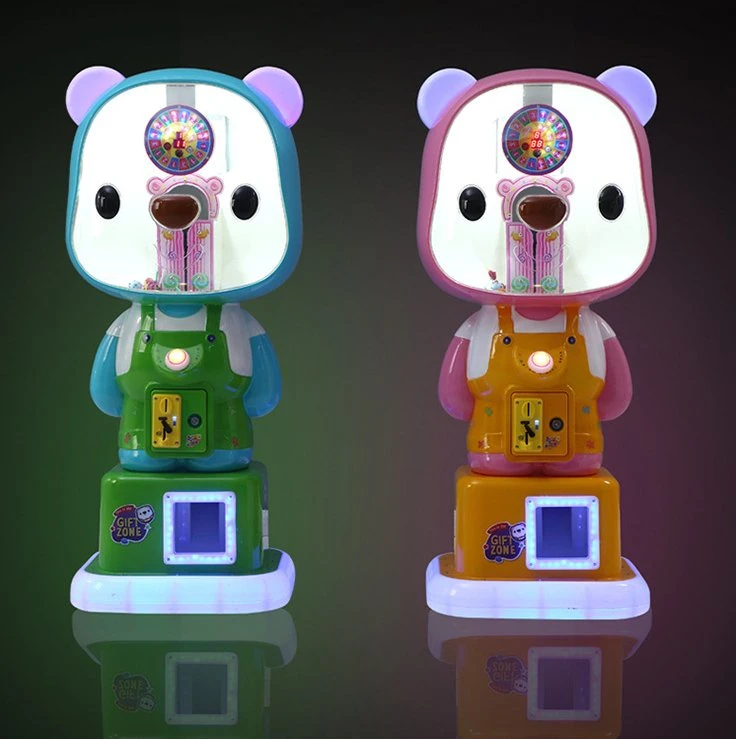 MOE Bear tournant machine Candy machine Jeux d'arcade pour enfants Machine à pièces