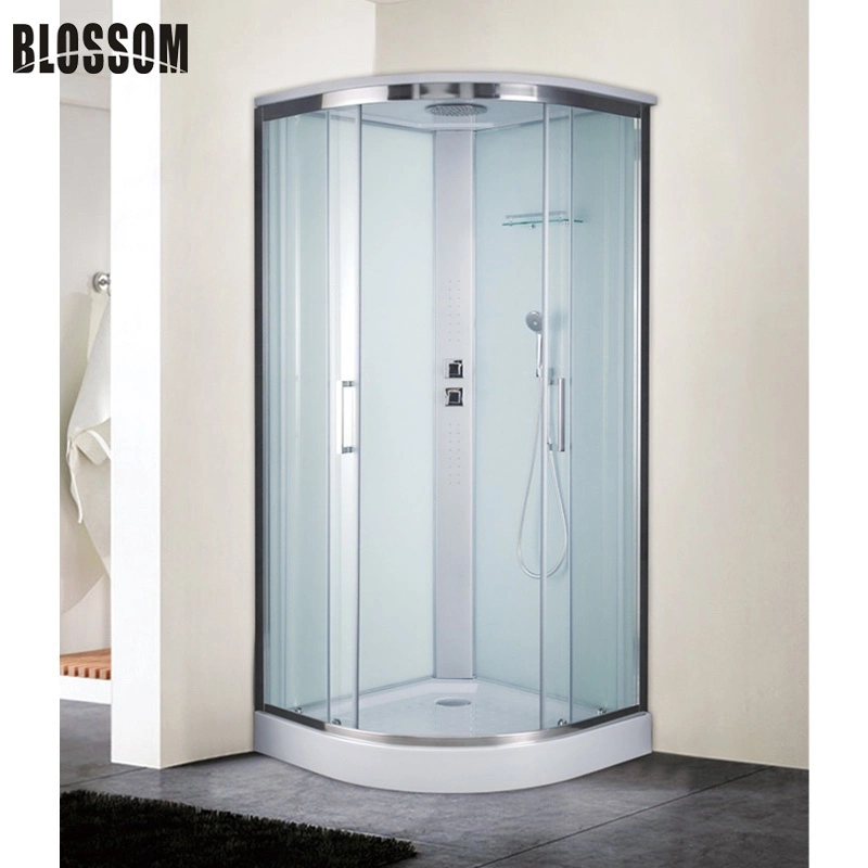 Grey Tempered Glass Foot Massage Shower Room Steam Cabin (BLS-9826)