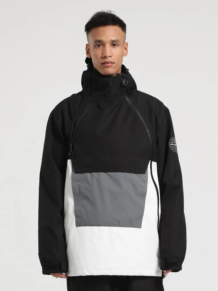 Hiworld Men's Waterproof Windproof Breathable Wear-Resistant Warm Fashion Multicolor Ski Outdoor Jacket