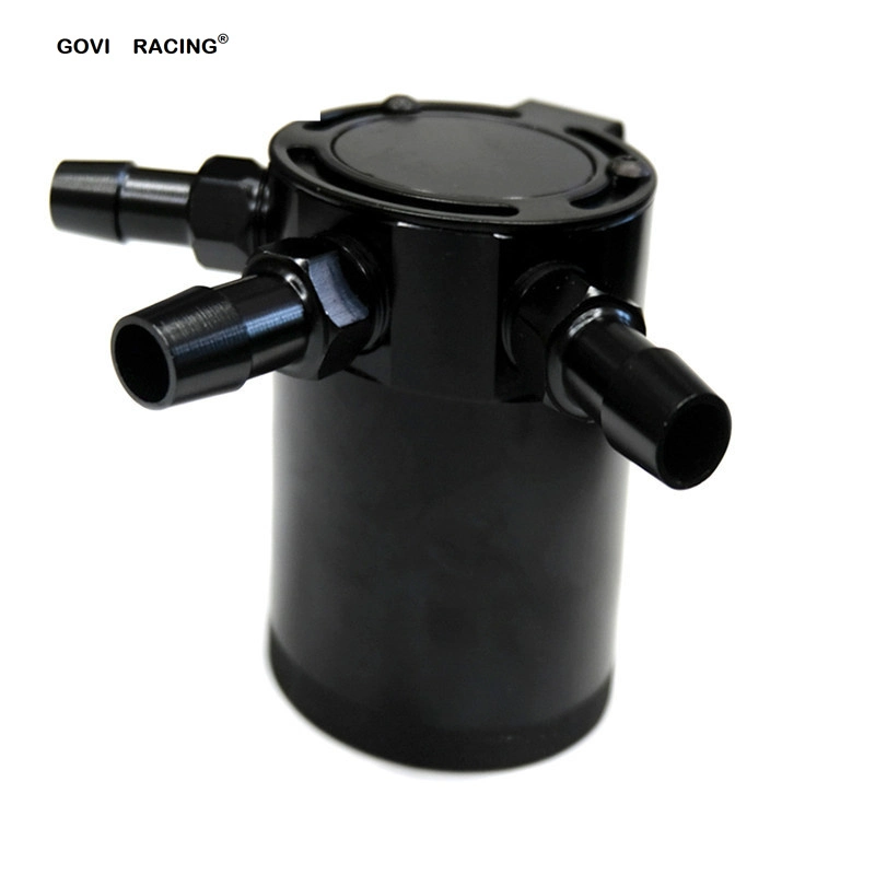 Universal Aluminum Baffled Car Oil Catch Can Tank Separator 3-Port Reservoir Oil Catch Tank Cans 3 Hole