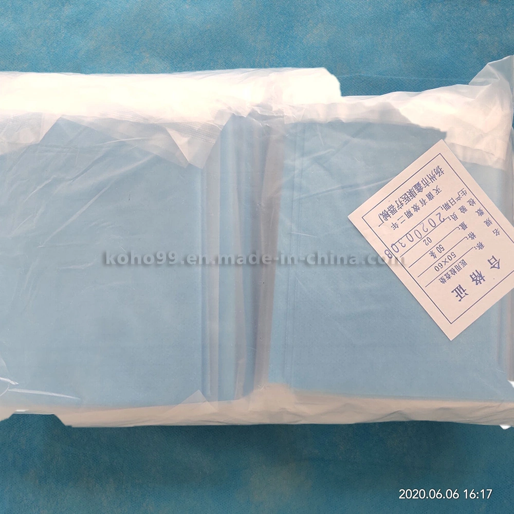 Hoja de Nonwoven Bedsheet desechables desechables tapa de PP Nonwoven Sábana está equipado con elástico de la banda de cubierta