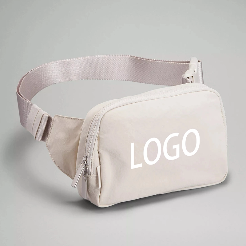 Custom Print Logo Fashion Polyester Nylon Waterproof Women Running Belt Bag Travel Sport Men Waist Bag Funny Pack Crossbody Bag