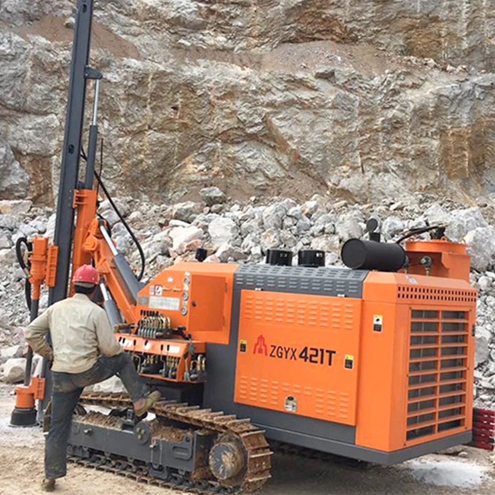 Rig للحفر في ثقب مكبس الألغام المدمج Zgyx-421h مع القضيب الآلي المبدل