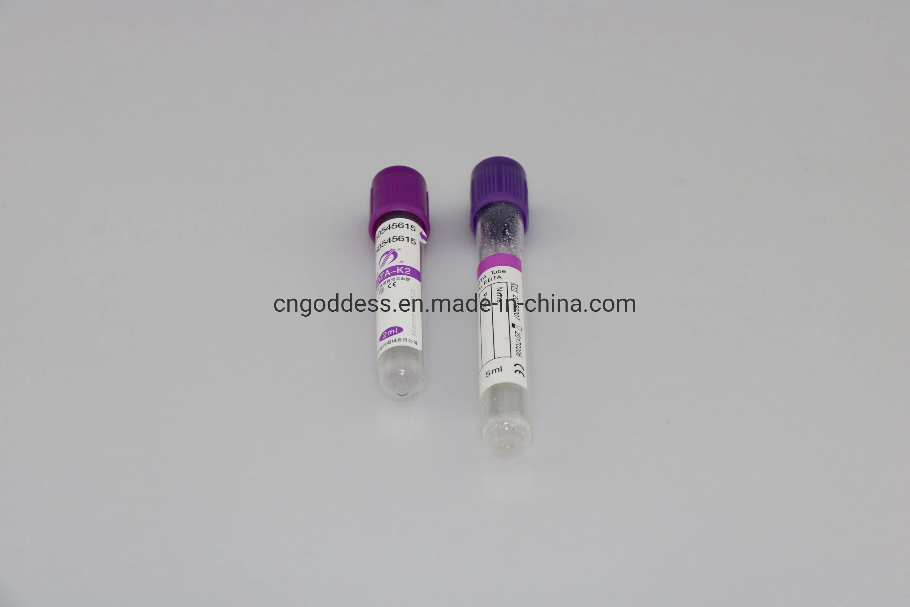 Purple Colour Blood Bottles Tubes with EDTA for Blood Sample Drawing