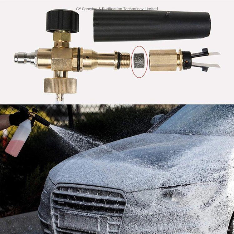 Car Washer Snow Foam Generator Lance with Different Kinds Male Thread Adaptors Soap Gun Washer with Adjustable Nozzle Sprayer