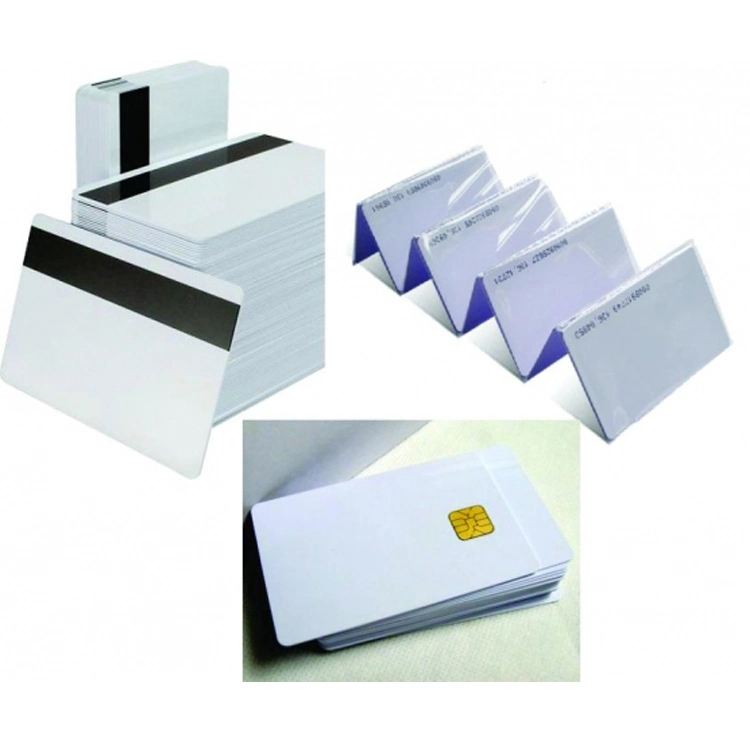 RFID Smart Card Contact Blank PVC IC Card with Hico Magnetic Stripe