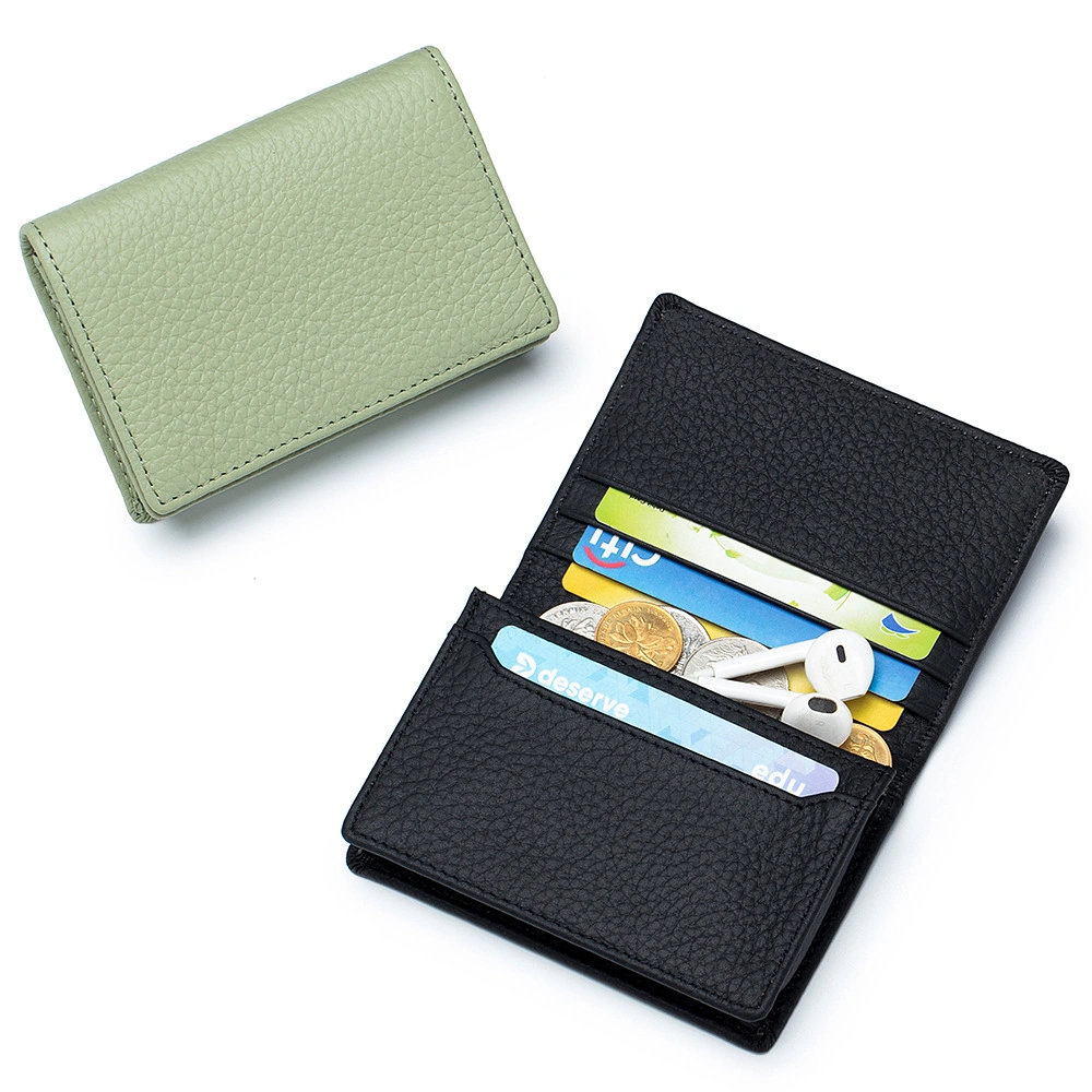 Männer und Frauen große Kapazität Luxus gewachste echtem Leder Clutch Geldbörse Multi Card Organizer