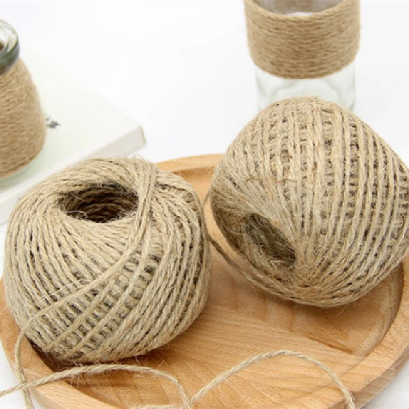 Factory Hot Sale 3mm Packing Rope for Gift Product Hemp Twine Jute Twine