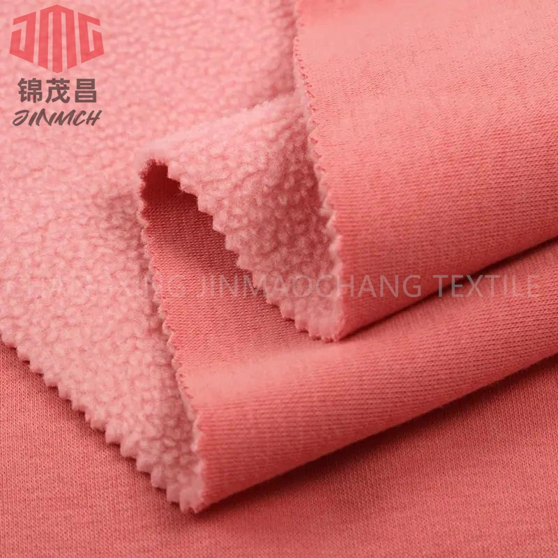 Soft Hand-Feeling and Warm Stretch Spandex Polar Fleece Fabric for Fall and Winter Blouse Kidswear Baby Jacket Hoodie Windproof