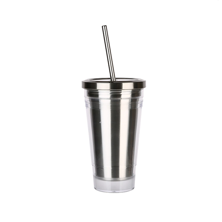 Best Seller Stainless Steel Tumbler Double Wall Coffee Mug with Straw