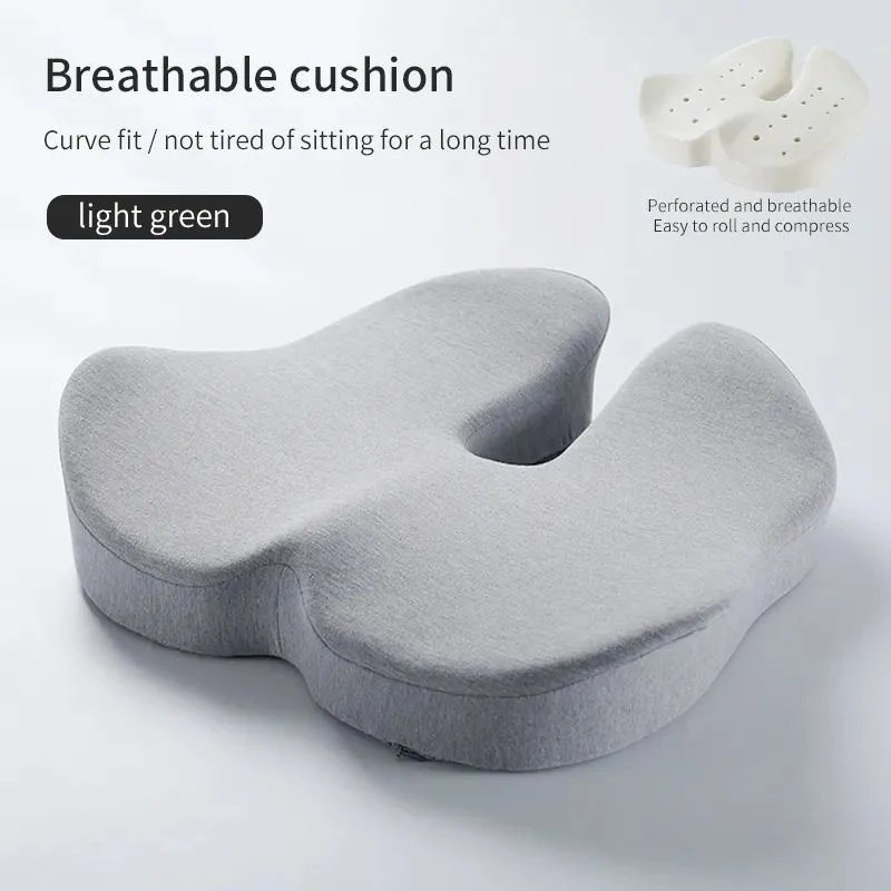 Wholesale/Supplier Massage Pillow Lumbar Back Support Memory Foam Orthopedic Seat Cushion