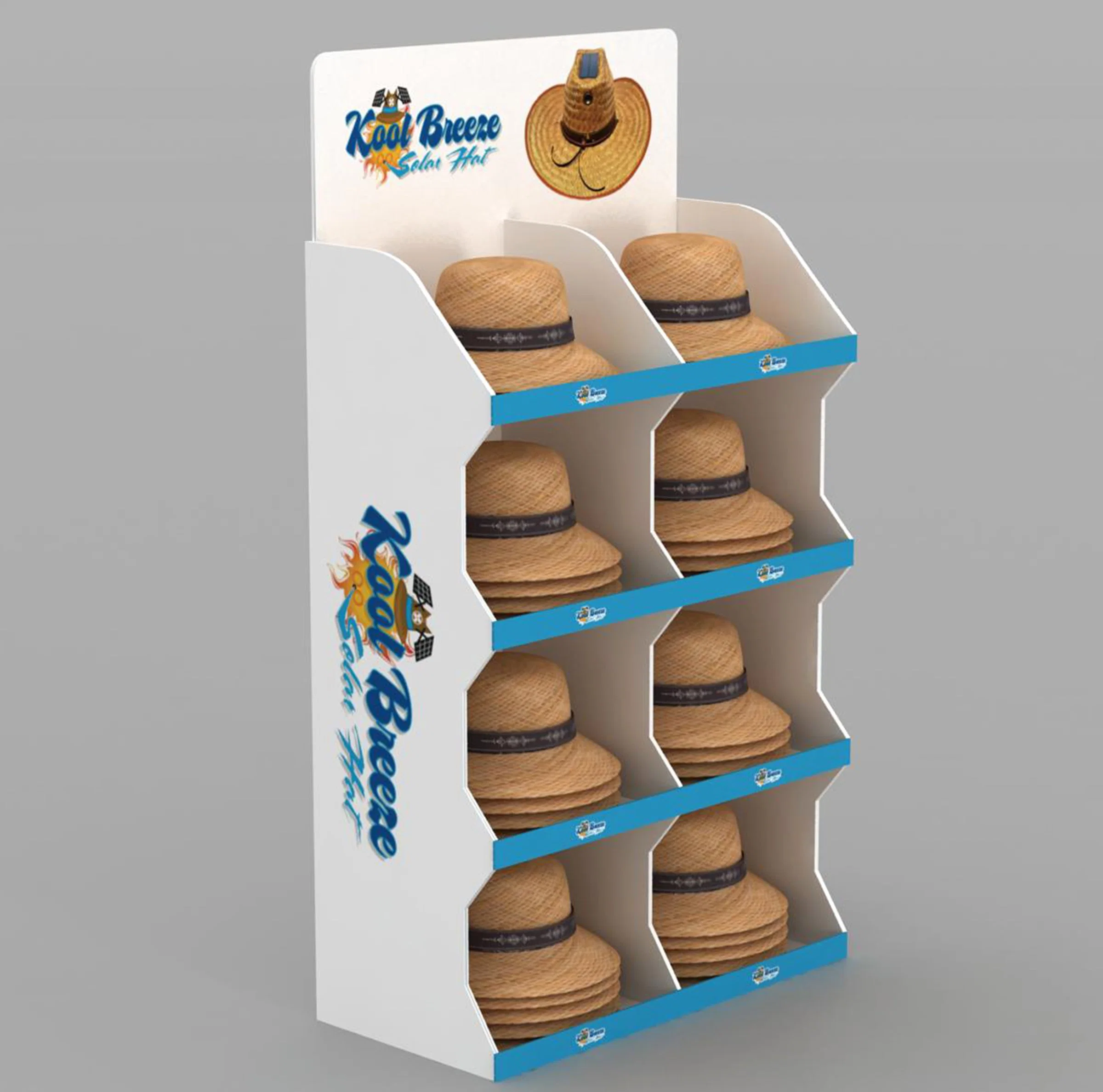 Cardboard Pillow Display Equipment for Retail Store Table Display with Hooks U Shape Pillow