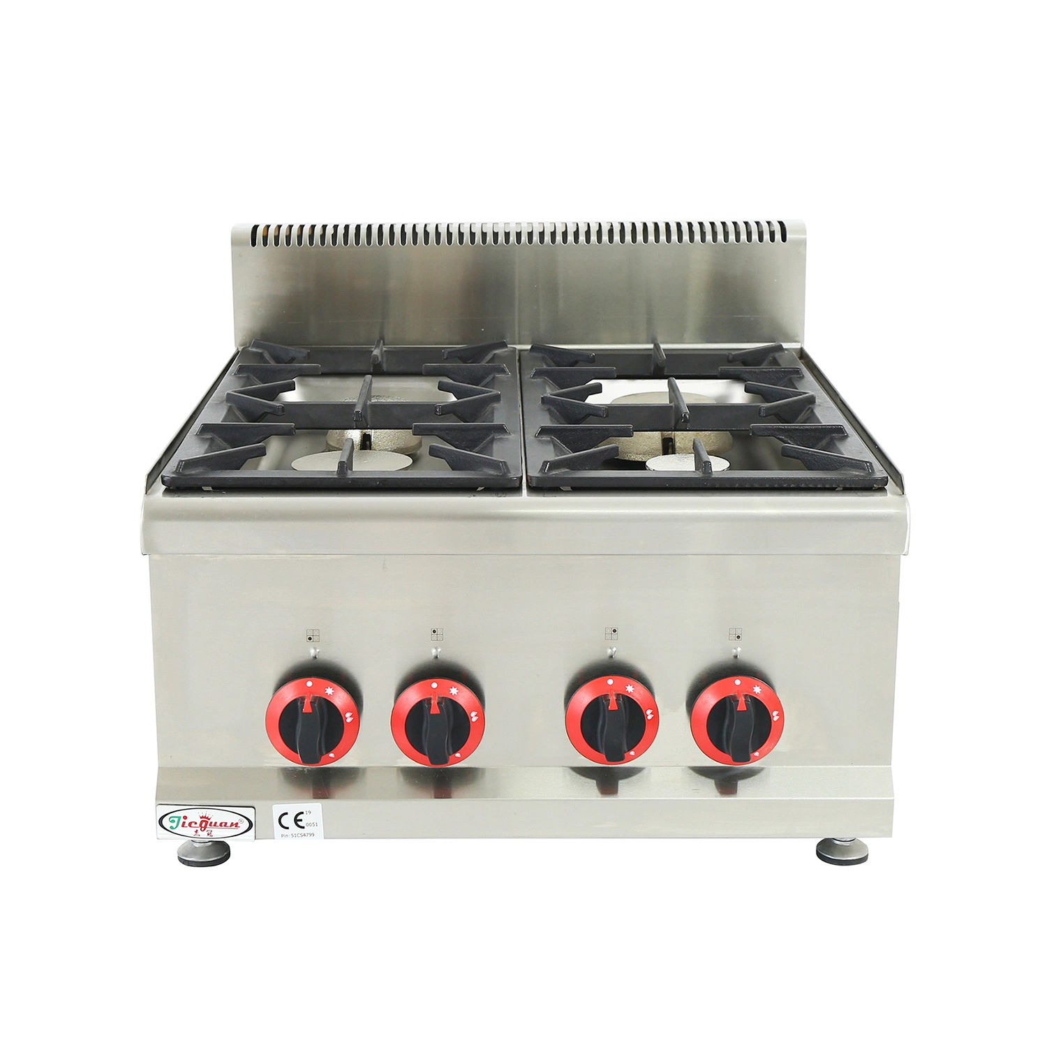 Commercial Restaurant Stainless Steel 4 Burner Gas Cooker Stove Combination Oven Commercial Combination Oven Kitchen Equipment