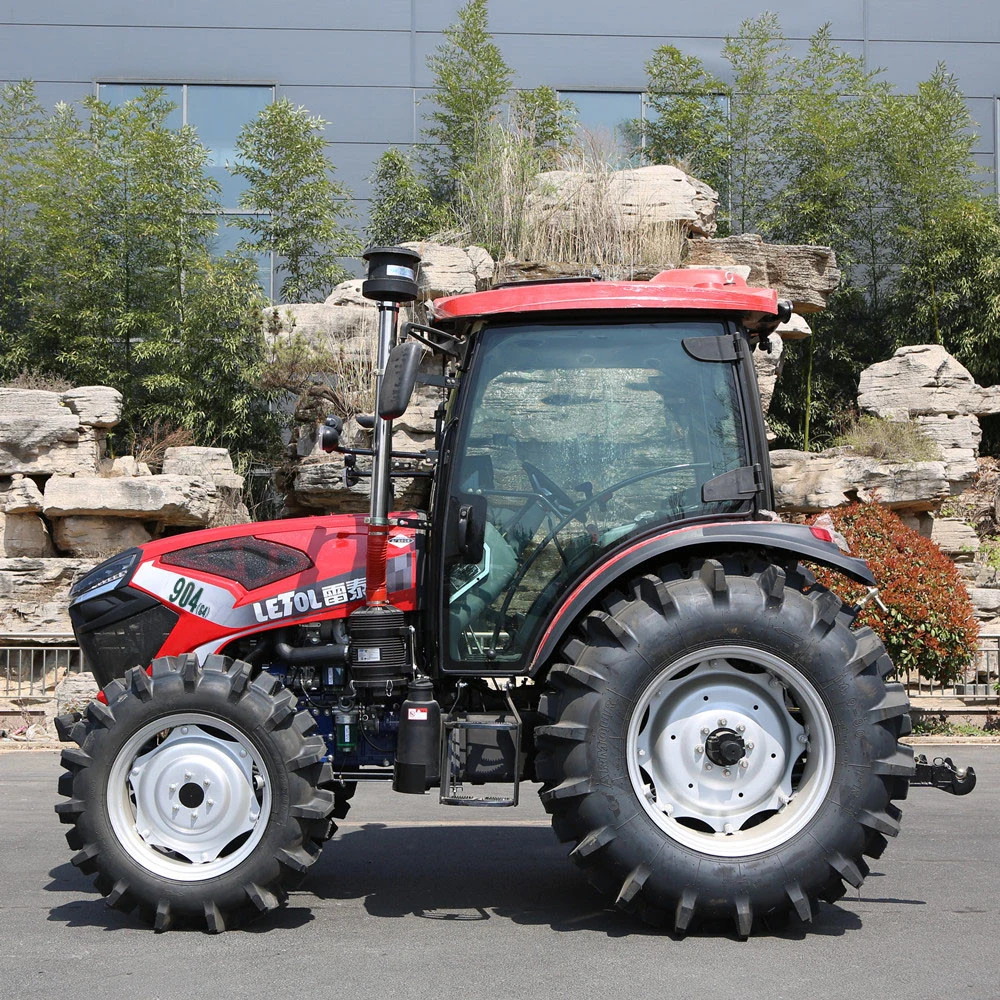 Heißer Verkauf Landwirtschaftliche Maschine 90HP 4X4 4WD Wheeled Farm Traktor Mit ISO CE-Zertifikat