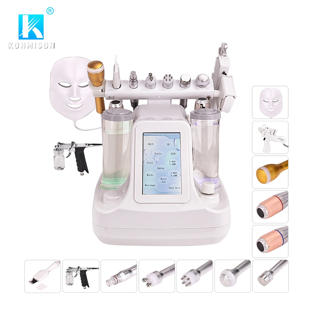 Konmision Desktop 12 in 1 Wasser Hydra Dermabrasion Sauerstoff Jet Peel Gesichtspflegeschale