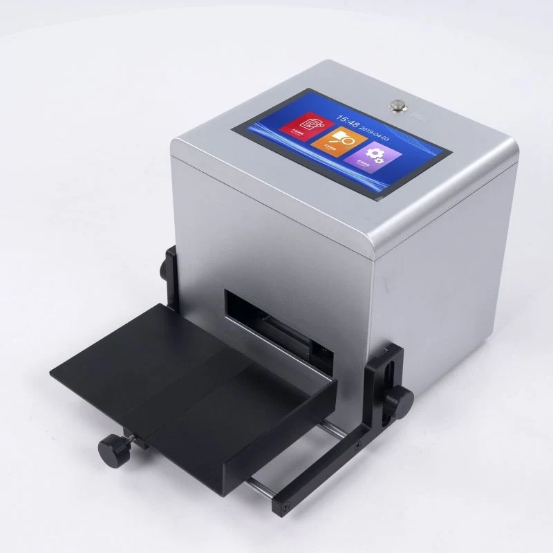 Static Intelligent Automatic Inkjet Printer 7'' Color Touch Screen 600dpi Intelligent USB Qr Code Production Date Label Printer