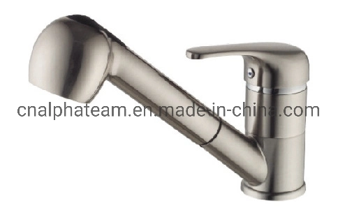 Pull out Brass Body Chromed Kitchen Faucet