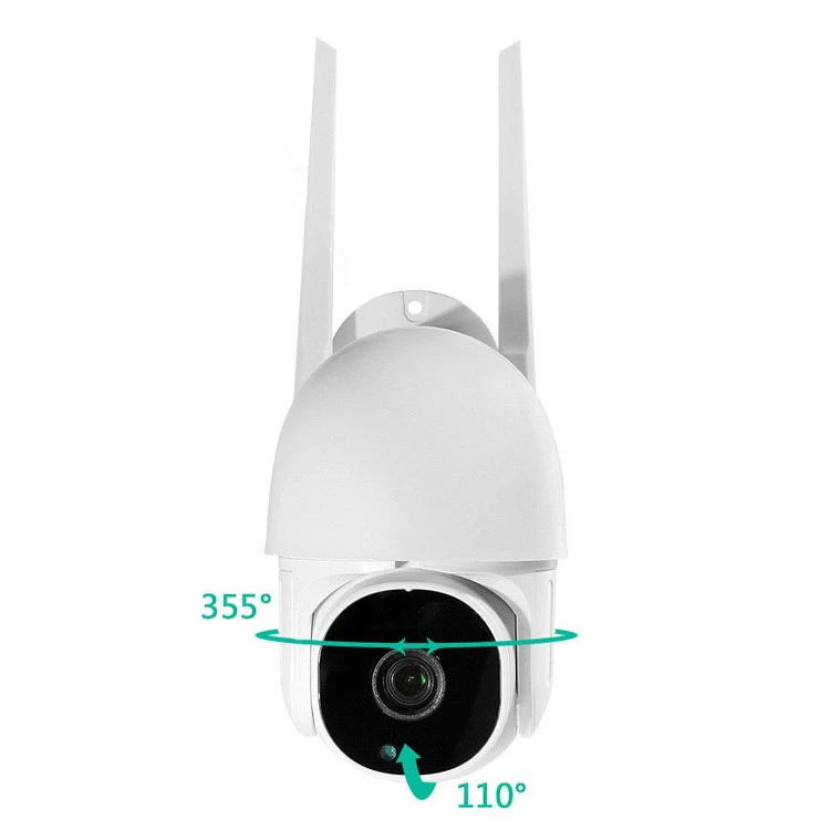 Smart 2MP 1080P Impermeable IP66 Mini cámara PTZ de CCTV seguridad WiFi