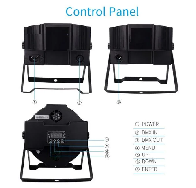 Wholesale/Supplier New Product DMX 512 LED Flat PAR Light18 PCS*1W Mini RGB Stage Lighting