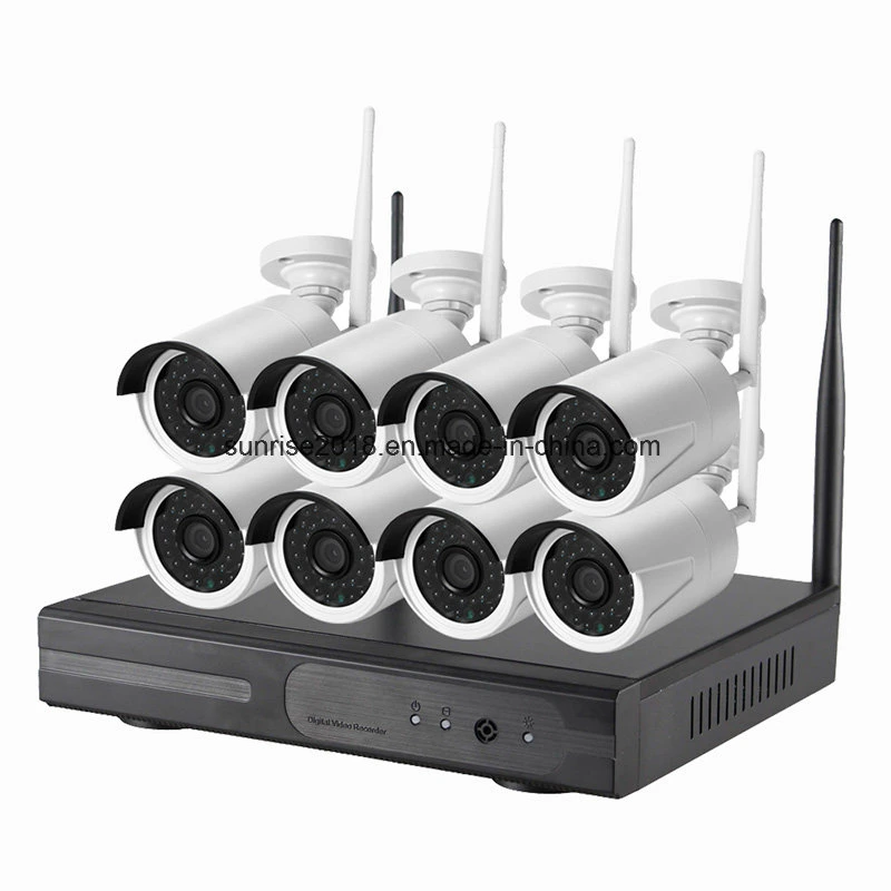 Security 8CH Wireless IP Cameras WiFi NVR Kits with Ce, RoHS, FCC