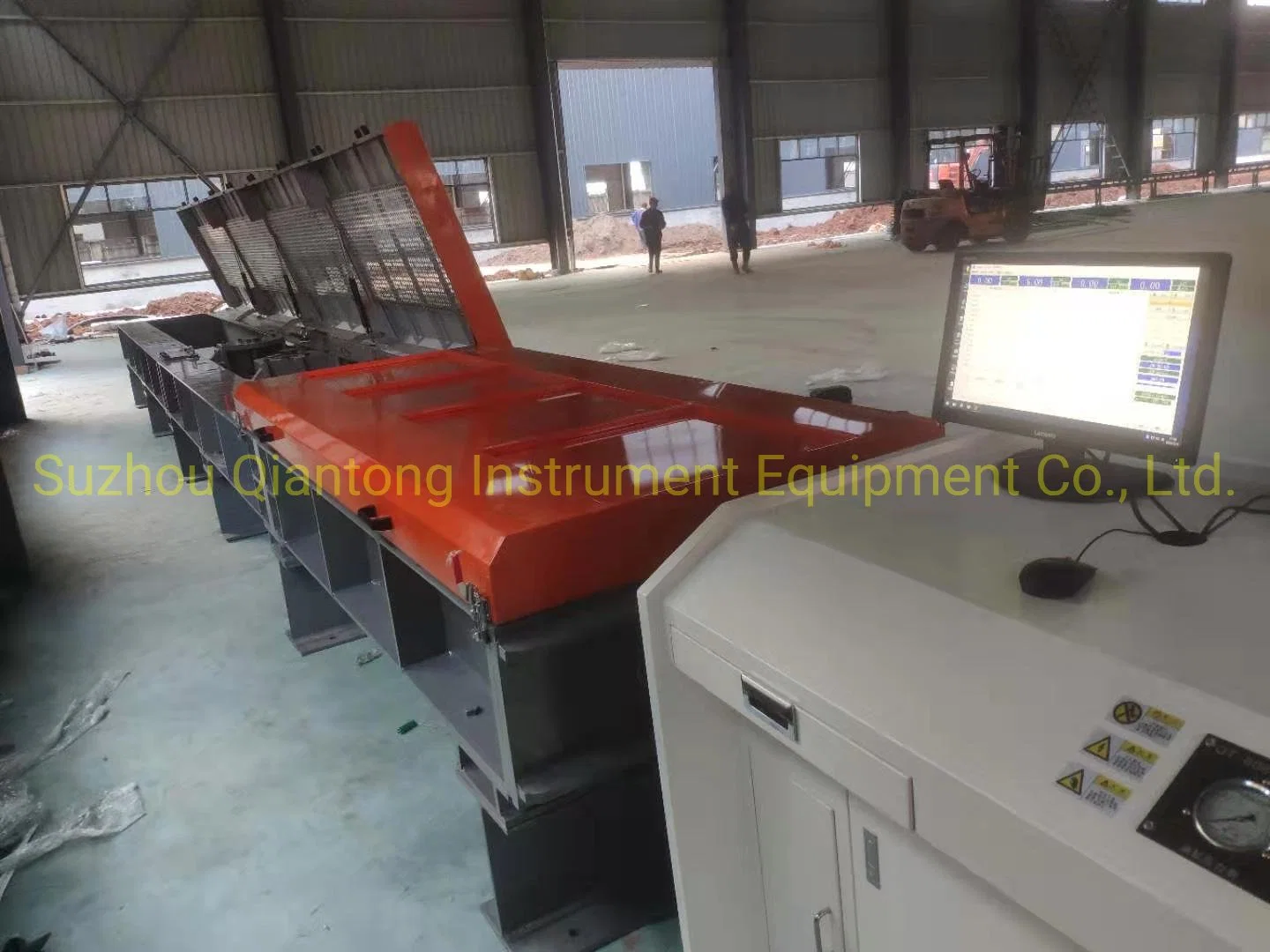 Microcomputer Control Box Electro-Hydraulic Servo Horizontal Tensile Force Testing Machine