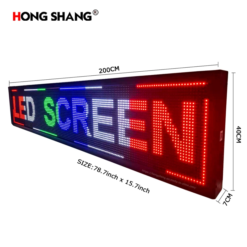 P10 Half Outdoor Mixed Color LED Display Multi-Function Information Signboard