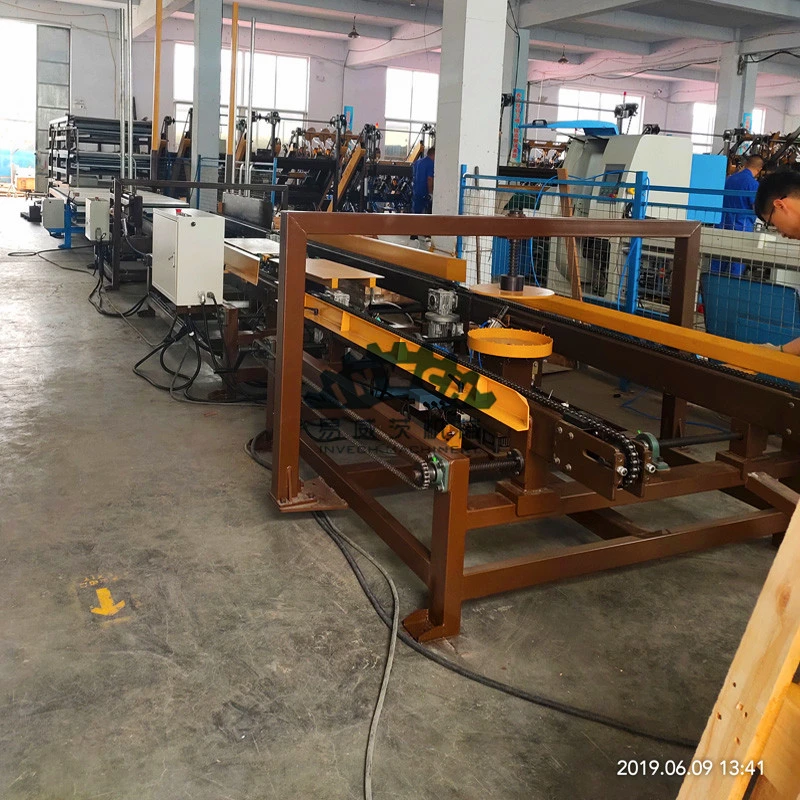 Semi-Automatic Wood Pallet Nailing Line with Automatical Stacking Machine