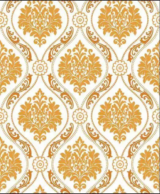 2022 for House Decoration Luxury Damask Wall Paper Wallpaper