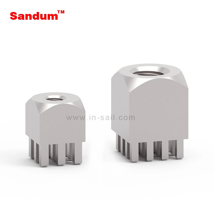 PCB Press-Fit Block PCB Connector Nut, Full Plain for Cable and Fuse Fixing 7461097