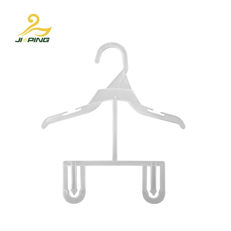 Factory Wholesale Kids Children Clothes Set Hanger 2 Piece Set Clothes Hanger Plastic Hanger